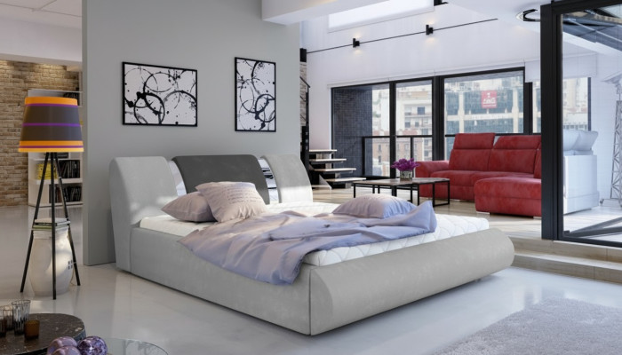 Lujo Dormitorio Cama Decoración Almohada Diseño 180x200cm Doble Hotel Camas
