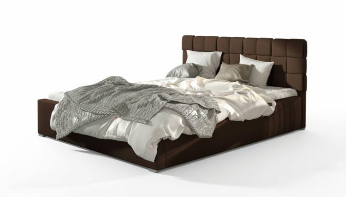 Diseñador cama dormitorio camas textil hotel lujo acolchado 200x200cm