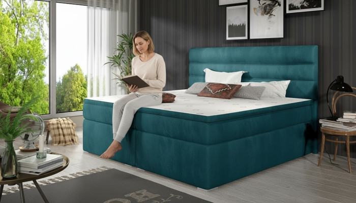Habitación de lujo cama acolchada decoración diseño camas dobles de hotel de lujo