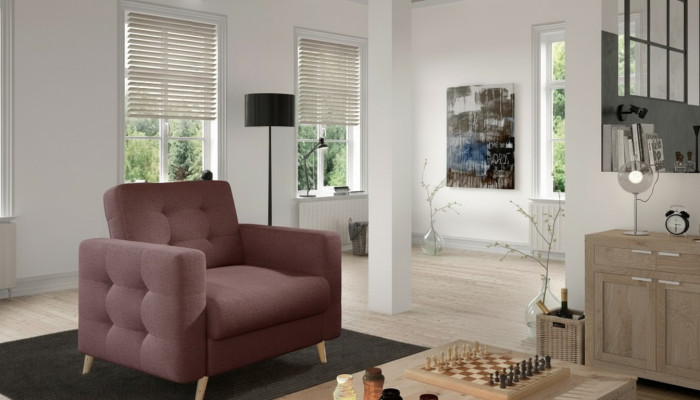 Sillón Silla Diseñador Tapicería Relax Tela Textil Salón Nuevo Televisión 1 Plaza