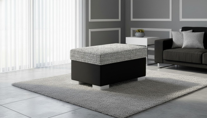 Taburete Pouf Sofá Tapizado Taburete Puff Reposapiés Otomana Taburete de muebles
