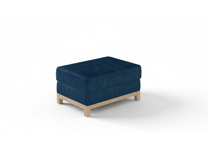 Diseño taburete otomano reposapiés otomano asiento chaise acolchado pufa azul