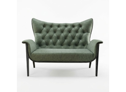 Sofá Chesterfield de 2 plazas, diseñador tapizado de sofá conjunto de sofás de dos plazas.