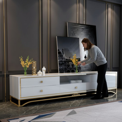 Aparador Armario de TV Mueble bajo Mueble de TV Mesa de televisión