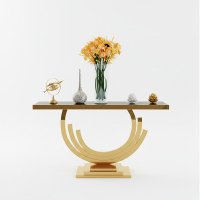 Consola de metal para la pared, aparador decorativo, mesa auxiliar.