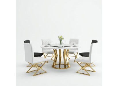 Mesa redonda de comedor de 130 cm de diámetro, mesa de metal redonda, para conferencias, decorativa, mesas modernas.