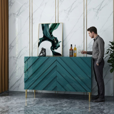 Cómoda Armario Alto Tablero Lateral Bajo Decoración Cómodas Diseñador Noble Lujo