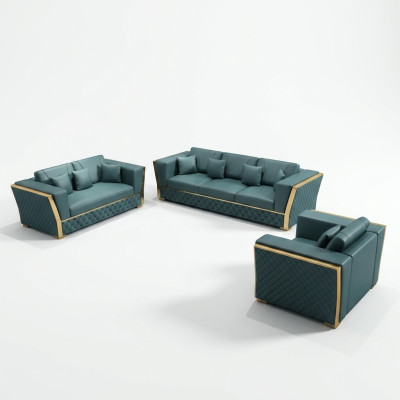 Conjunto completo de sofás 3+2+1 plazas + mesa de centro diseño de salón