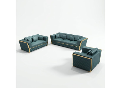 Conjunto completo de sofás 3+2+1 plazas + mesa de centro diseño de salón