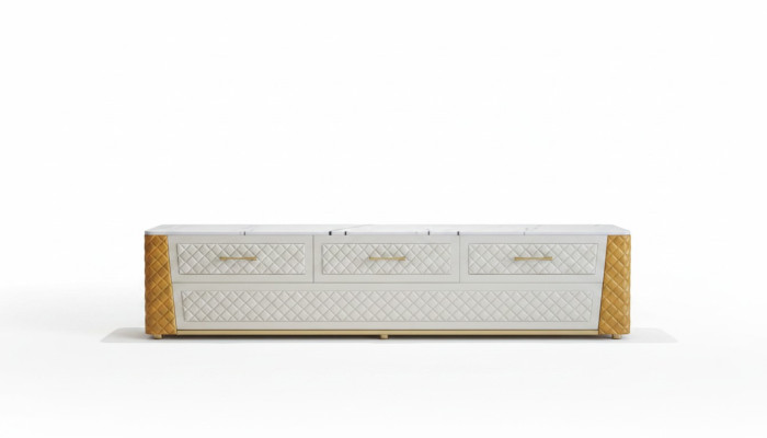 Mueble de TV aparador RTV XXL mesa sala de estar de madera mármol