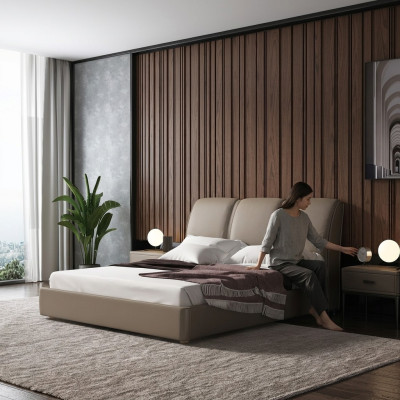 Muebles italianos de diseño Cama doble Dormitorio 180x200cm Nuevo