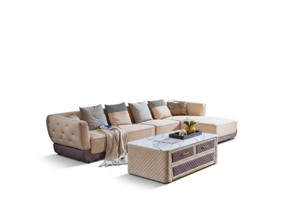 Sofá en forma de L en esquina sofá sofá acolchado esquina asiento conjunto de sala de estar muebles