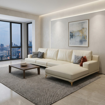 Diseño de sofá tapizado para salón, sofá esquinero, conjunto de sofás tapizados, asiento de sofá