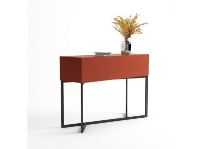 Mesa de madera de diseñador, mesa consola, mesa consola de maquillaje.