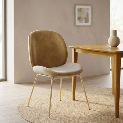 Silla 1x diseño de lujo acolchado sillas de diseñador asiento respaldo oficina comedor.