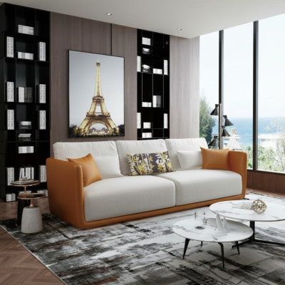 Alta calidad de muebles de diseño para la sala de estar: sofá de 4 plazas, sofá grande XXL.