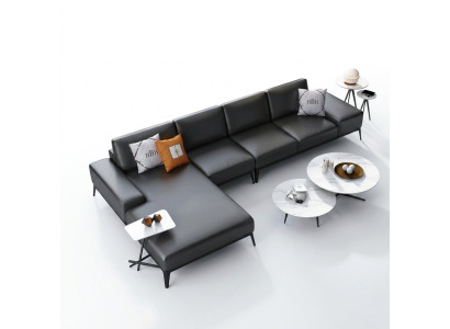Sofá de esquina tapizado decorativo conjunto de sala de estar en forma de L sofá de diseñador sofá