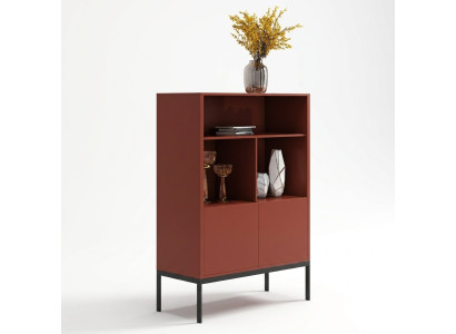 Cómoda italiana estilo muebles de diseñador armario alto armarios naranja.