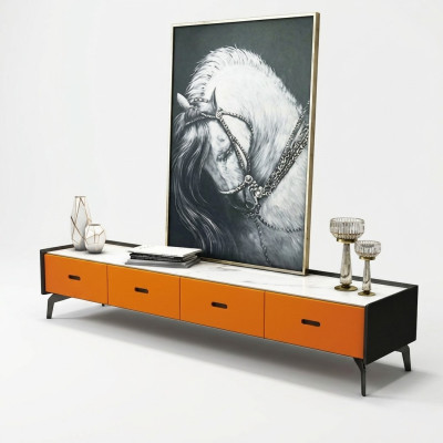 Muebles de estilo italiano de madera cómoda armario rtv cómodas aparador de TV.
