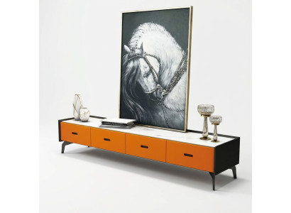 Muebles de estilo italiano de madera cómoda armario rtv cómodas aparador de TV.