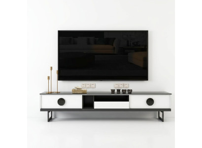 Mueble de televisión de 200 cm, armario de televisión, aparador, cómoda, armario de sala de estar nuevo.