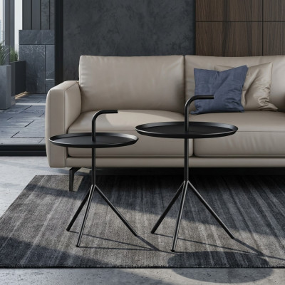 Set de 2 mesas de centro para decoración, mesa de café, mesa auxiliar, mesa de diseñador para sala de estar.