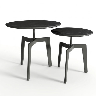 2x Mesa de centro decorativa de mesa de café mesa auxiliar mesa de centro de diseñador