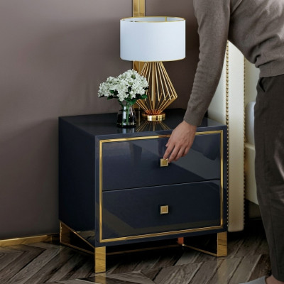 Mesitas de noche decorativas, mesilla de noche, consola de noche, mesa auxiliar, mesitas de noche.