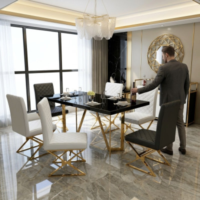 Mesa Mesa de comedor moderna Decoración de madera Diseño de mesa de madera Mesas de sala de estar Comedor