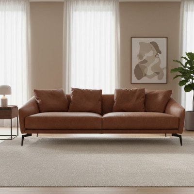 Diseño de muebles italianos Sofá de 2 plazas Sofá de salón Lounge Club Sofás