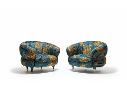 Sillón Club Lounge Diseñador Sofá de televisión Silla Sillas Tapicería Asiento Muebles Textil