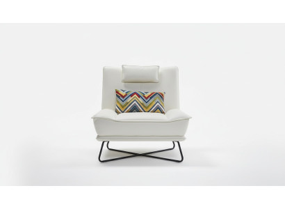 Silla de lujo tapizada para cóctel de relax en el club, muebles de diseño de sillas de salón blancas.