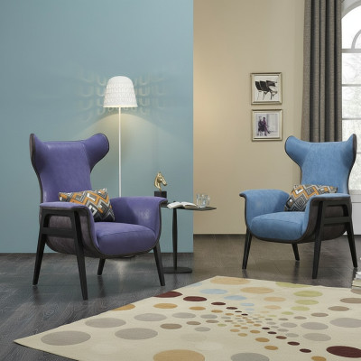 Sillas Muebles Diseño Sillón Lujo Silla Tapizada Cóctel Relax Bar Salón Club