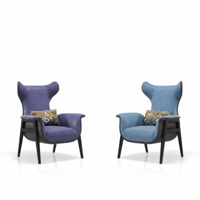 Sillas Muebles Diseño Sillón Lujo Silla Tapizada Cóctel Relax Bar Salón Club