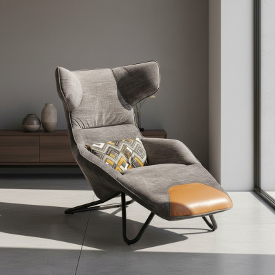 Silla reclinable Club Lounge, sofá de diseñador para televisión, silla, sillas, asiento tapizado, mobiliario.