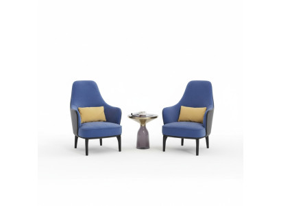 Salón de lujo Club de televisión Asiento de cojín Silla Sofá de diseño Sofá Relax Tela