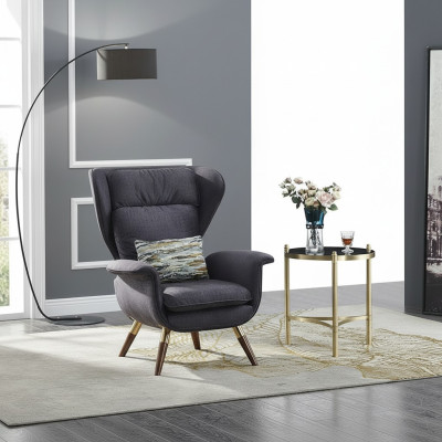 Sillón Diseño Sofá Asientos de lujo Orejero Asiento Relajante Cuero Salón Club Tapizado