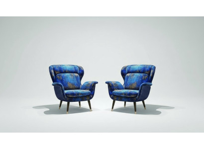Diseño de sillón individual de tela para sofá con almohadones, nuevo.