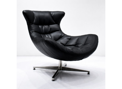 Silla Diseño Sofá Sofá Asiento Cuero Salón Club Tapizado Lujo Orejas Asiento Relax