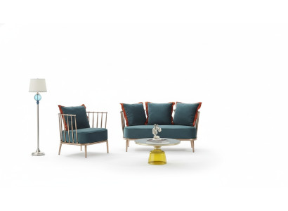Silla de coctel tapizada Relax Bar Lounge Club Sillas Muebles Diseño Sillón Lujo