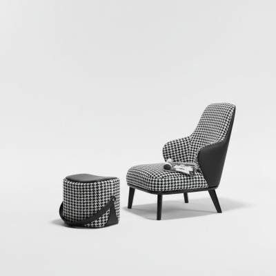 Sillón Diseño Sofá Diván Relajarse Tela Salón Lujo Televisión Club Tapizado Asiento