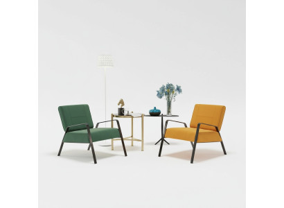 Diseño sofá sofá asiento cuero salón club tapizado lujo oídos asiento relajante sillón