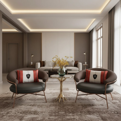 Diseño Sillón Lujo Silla Tapizado Cóctel Relax Bar Salón Club Sillas Muebles