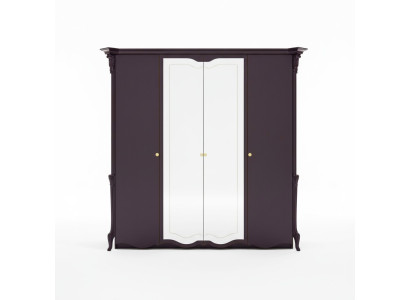 Hermoso armario con puertas espejadas en elegante diseño italiano.
