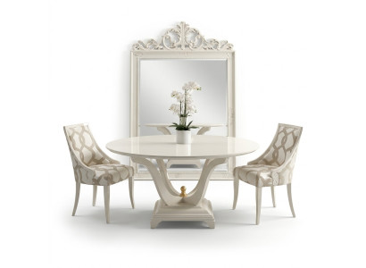 Mesa redonda para la sala de estar, mesas redondas de madera diseño muebles originales muebles italianos