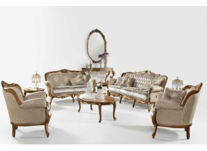 Muebles de estilo clásico italiano, conjunto de sofás, grupo de juegos 3+2 xlmoebel®
