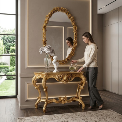 Consola de mesa Mesa de consola Mesa de pared Mesa auxiliar Consola de mesa Mesa Pared Mesas Nuevas