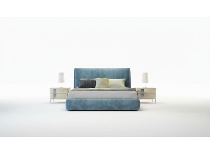 Cama de diseñador tapizada de polster de diseño de lujo cama doble de hotel habitación de dormir