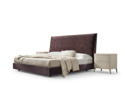 Cama + 2 mesitas de noche 3 piezas. Conjunto de dormitorio Diseño Moderno Lujo Muebles italianos nuevos