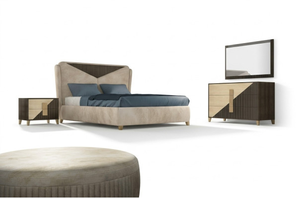 Cama camas cama doble dormitorio matrimonio tapizado diseñador camas dobles